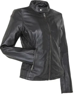 Femme Chyston Vestes, Blousons^Veste en Cuir Candice noire