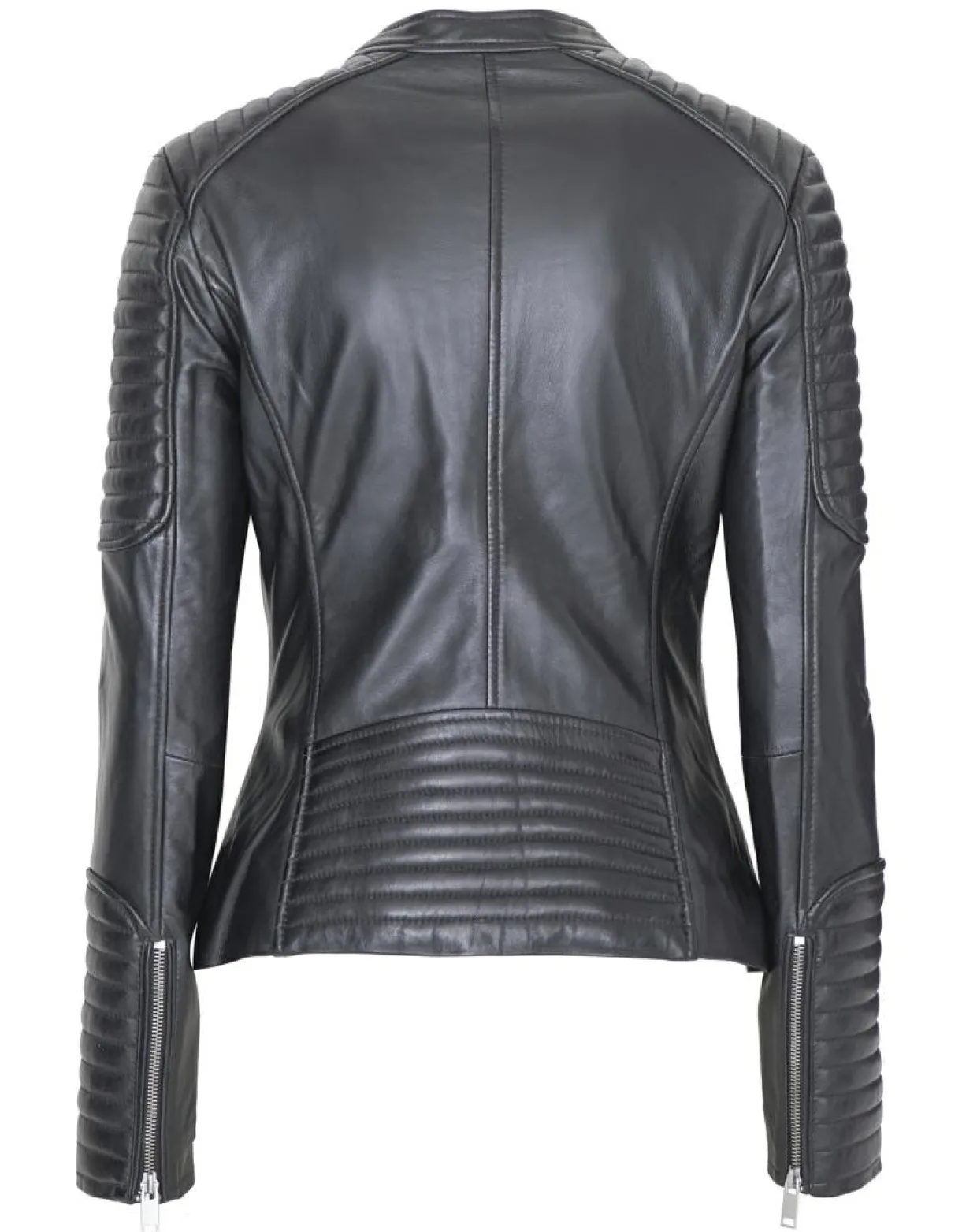 Femme Blue Wellford Vestes, Blousons^Veste en Cuir Caterina noire