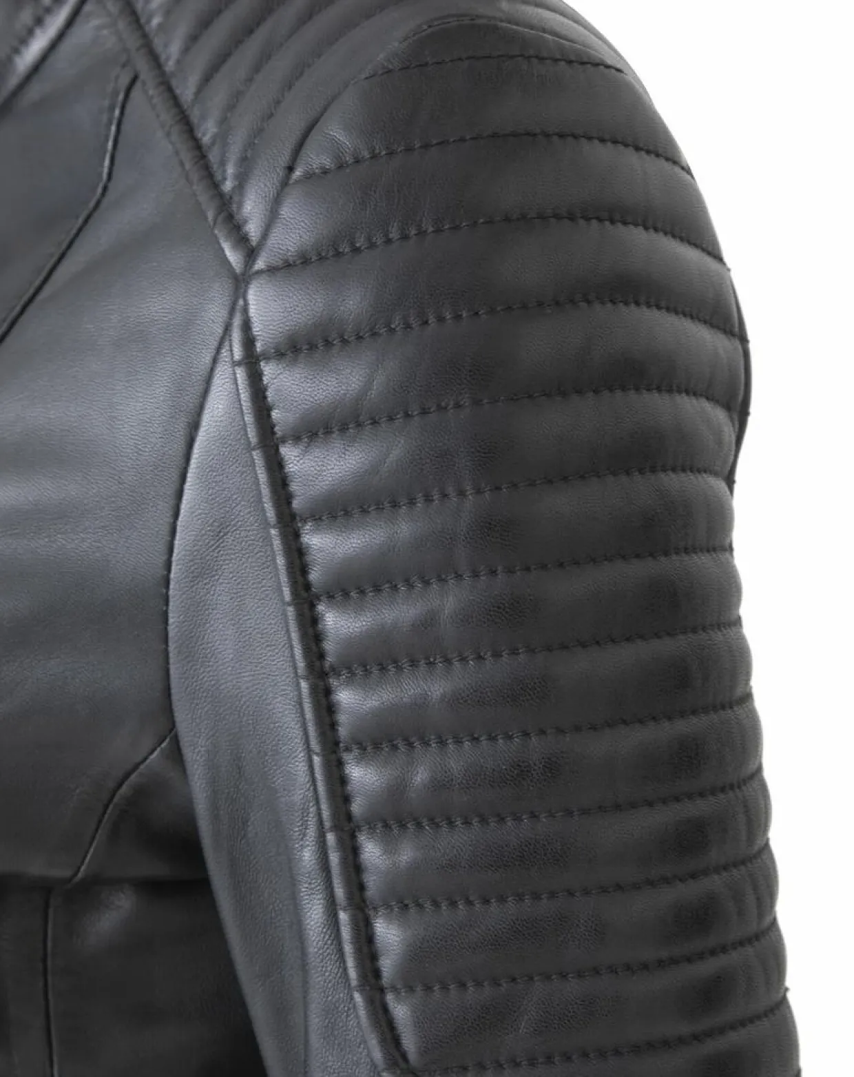 Femme Blue Wellford Vestes, Blousons^Veste en Cuir Caterina noire
