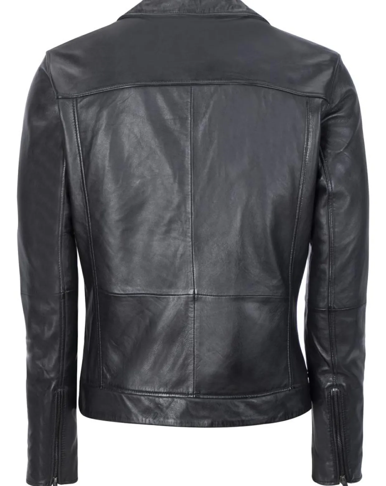 Veste en Cuir Caïus noire-Chyston Outlet
