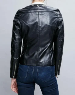 Femme Chyston Vestes, Blousons^Veste en Cuir Cécile noire