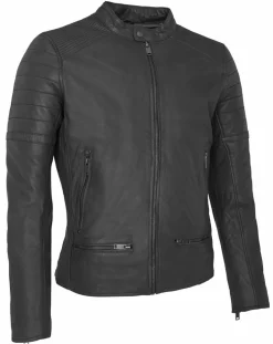 Veste en Cuir Charles noire-Chyston Best