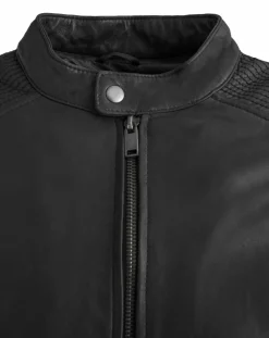 Veste en Cuir Charles noire-Chyston Best