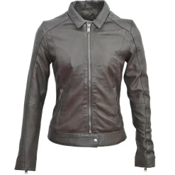 Femme Blue Wellford Vestes, Blousons^Veste en Cuir Chloris marron