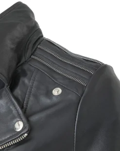 Femme Blue Wellford Vestes, Blousons^Veste en Cuir Ciara noire