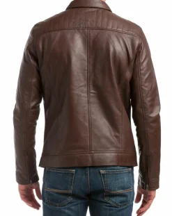 Homme Chyston Vestes, Blousons^Veste en Cuir Citadin marron