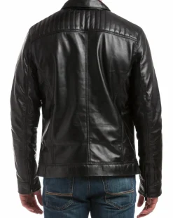 Veste en Cuir Citadin noire-Chyston