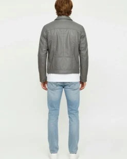 Veste en Cuir Colt vintage grey-Chyston