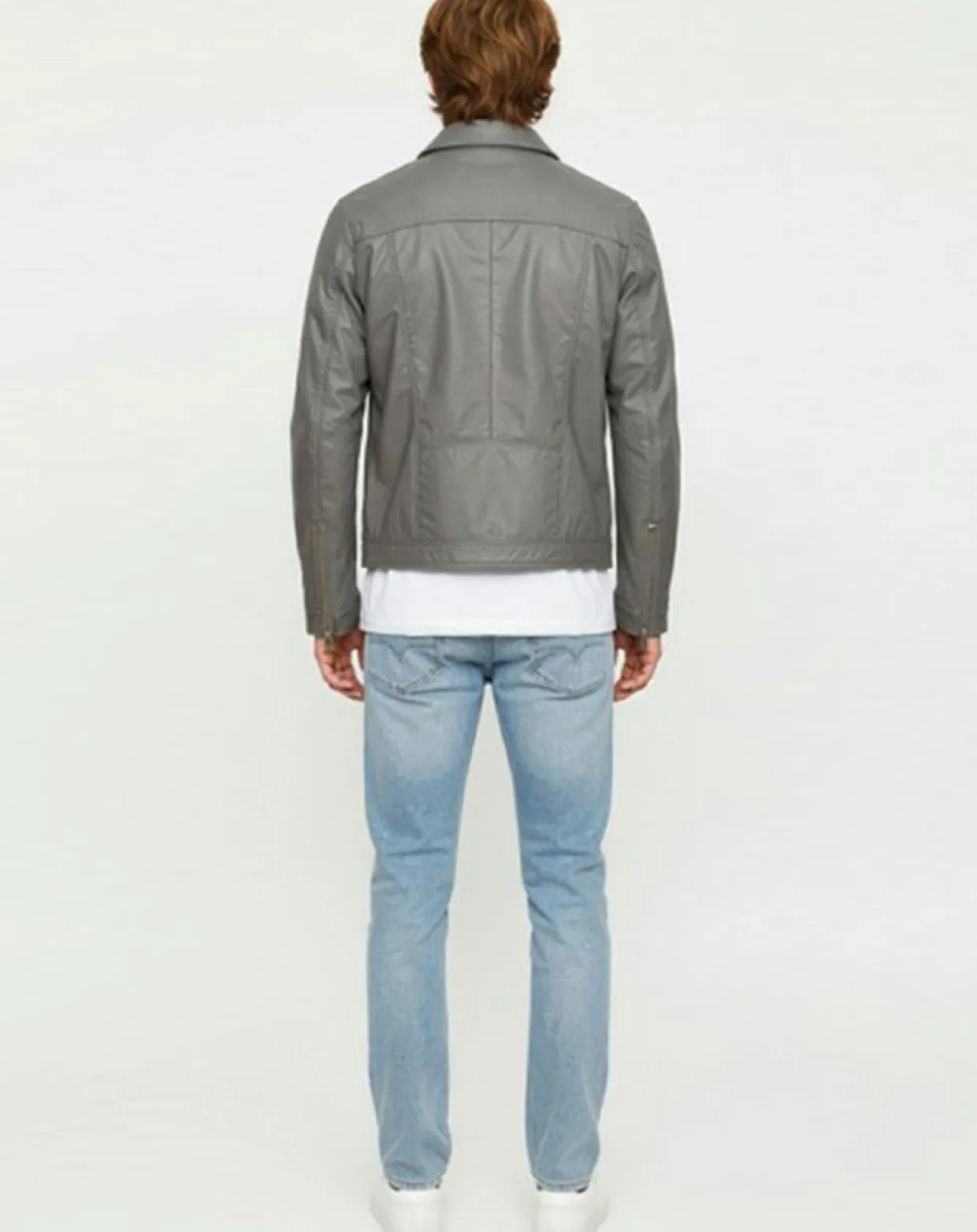 Veste en Cuir Colt vintage grey-Chyston