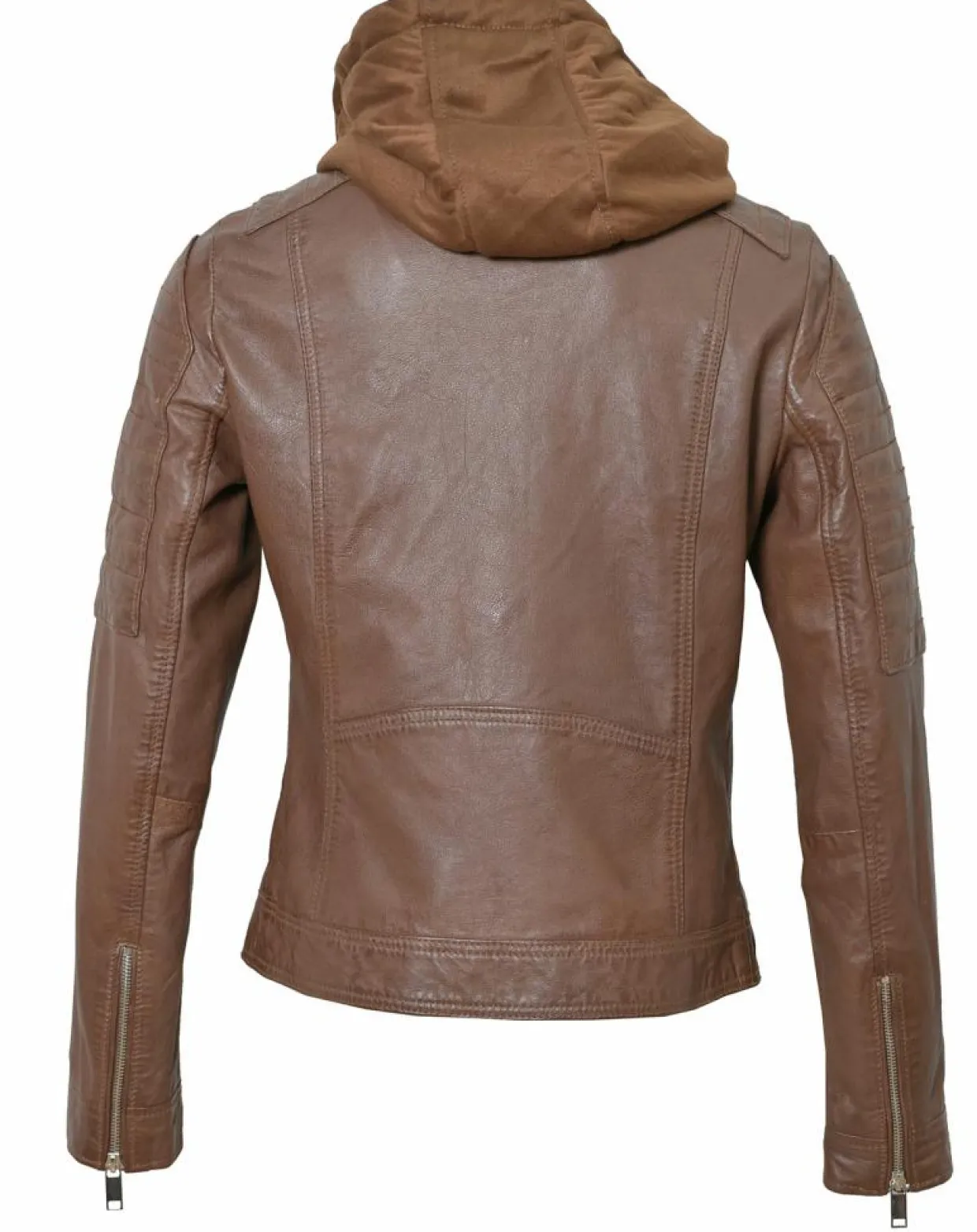 Veste en Cuir Coria cognac-Chyston Discount