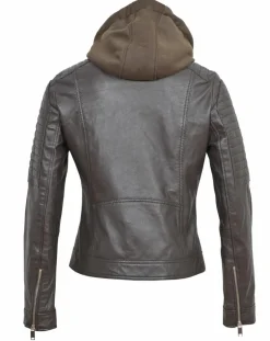 Femme Chyston Vestes, Blousons^Veste en Cuir Coria marron