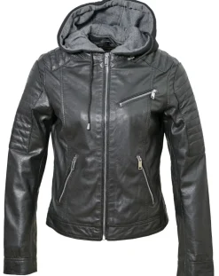Veste en Cuir Coria noire-Chyston Online