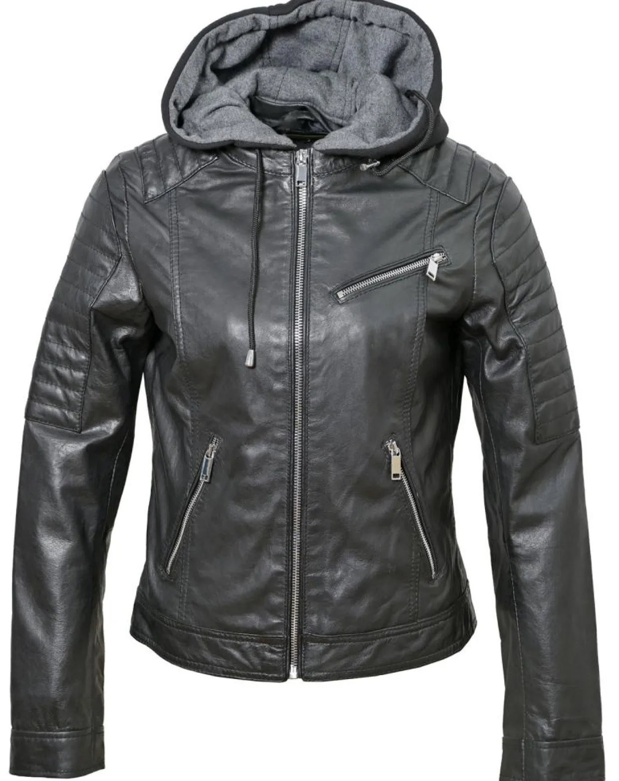 Veste en Cuir Coria noire-Chyston Online