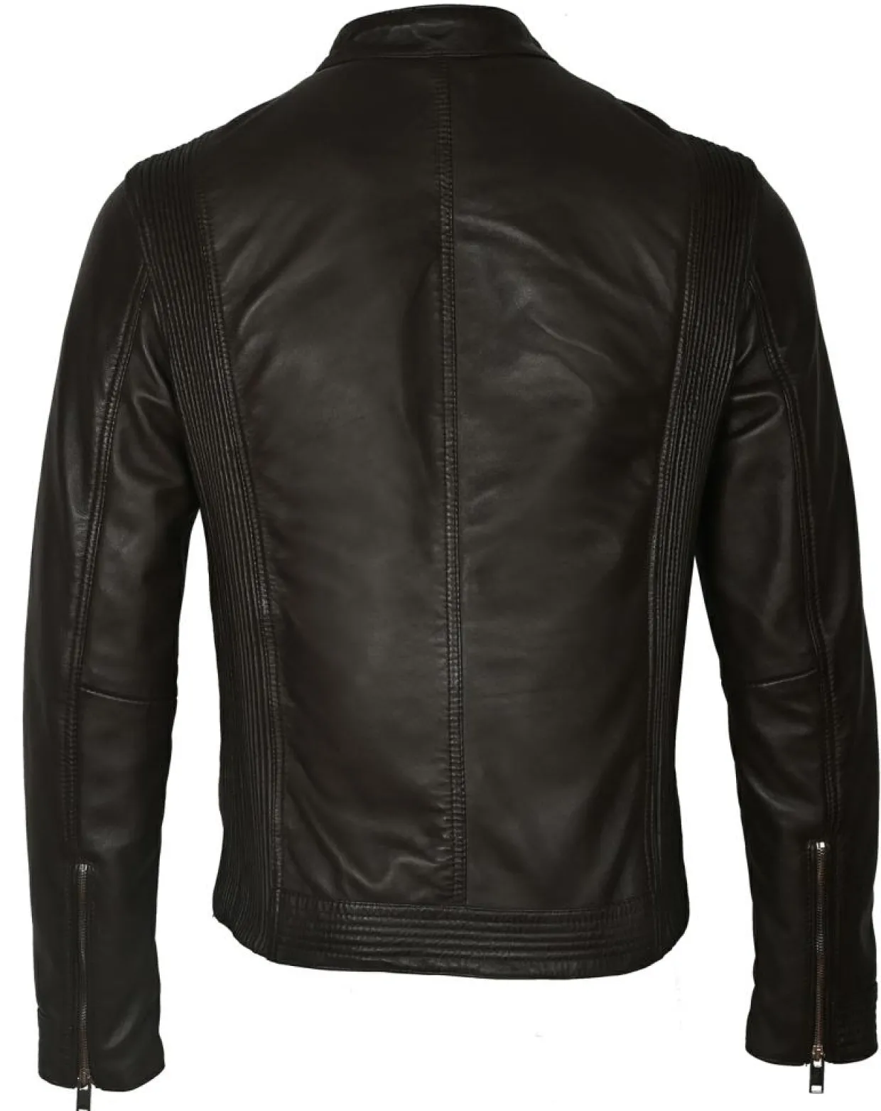 Veste en Cuir Corto marron foncé-Blue Wellford Hot