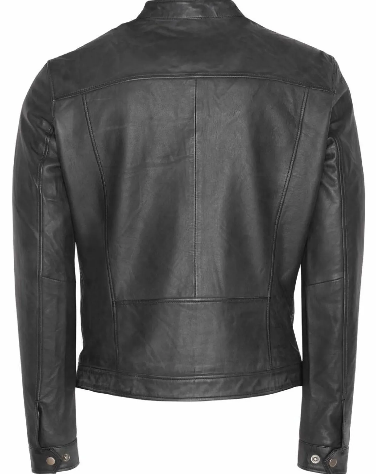 Homme Blue Wellford Vestes, Blousons^Veste en Cuir Corto noire