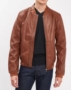 Femme Blue Wellford Vestes, Blousons^Veste en Cuir Douro cognac