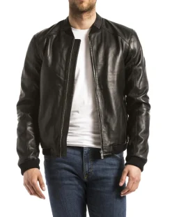 Homme Blue Wellford Vestes, Blousons^Veste en Cuir Douro noire