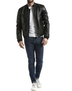 Homme Blue Wellford Vestes, Blousons^Veste en Cuir Douro noire