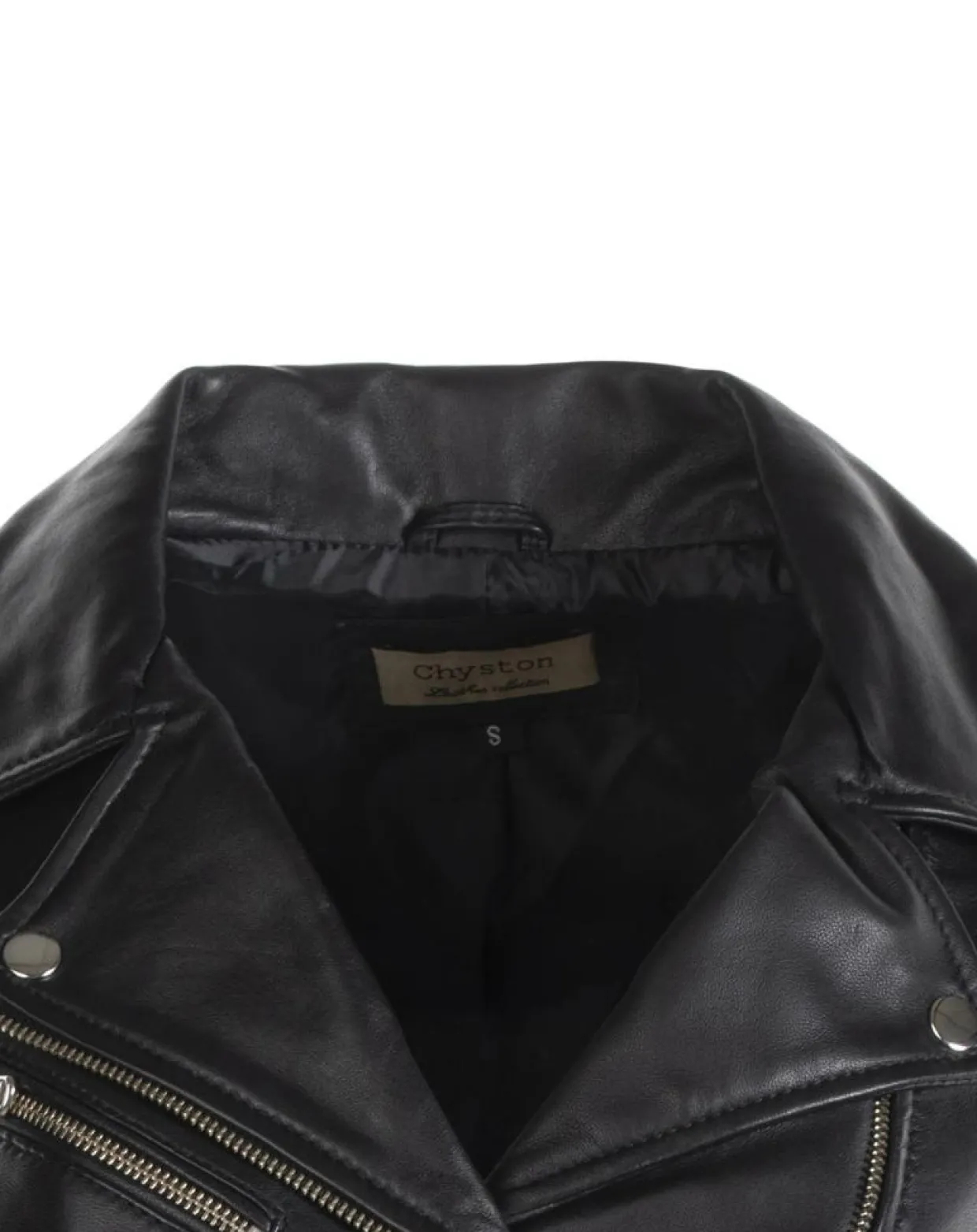 Femme Chyston Vestes, Blousons^Veste en Cuir Hortence noire