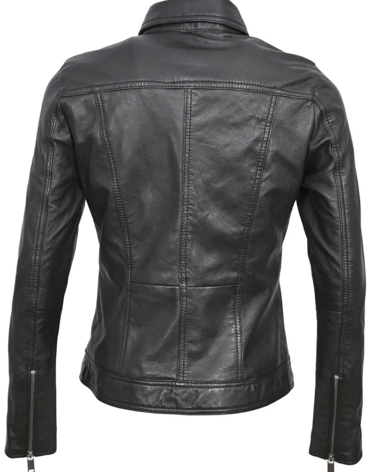 Femme Chyston Vestes, Blousons^Veste en Cuir Isia noire