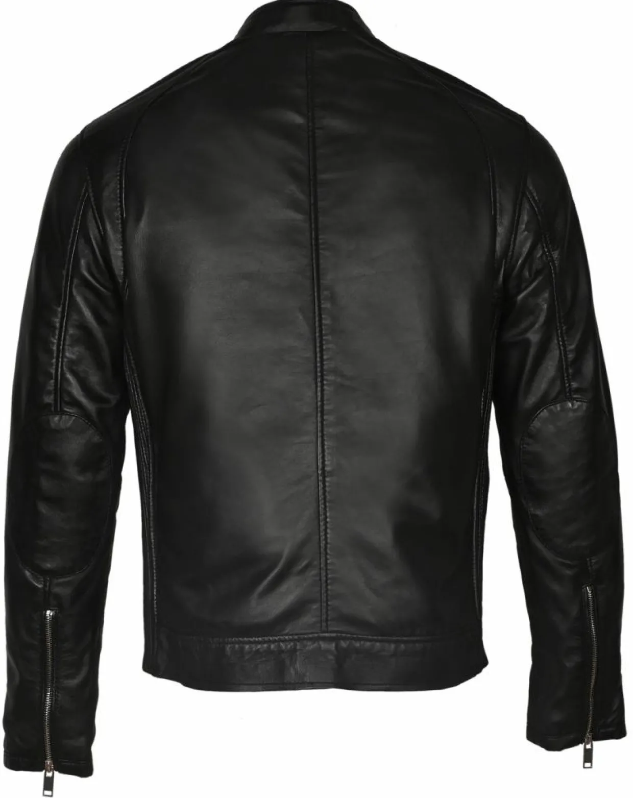 Veste en Cuir John noire-Blue Wellford Sale