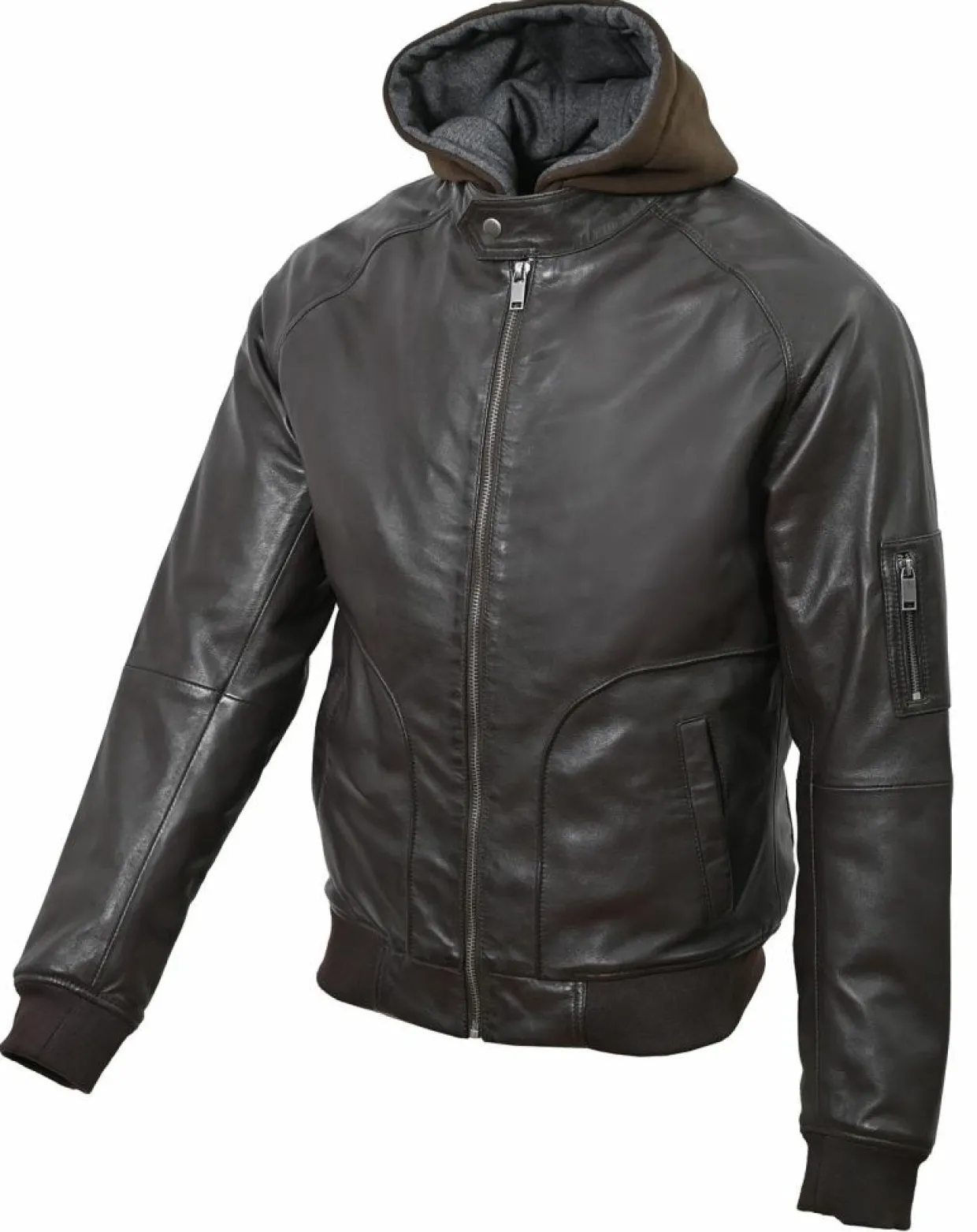 Homme Chyston Vestes, Blousons^Veste en Cuir Jul marron
