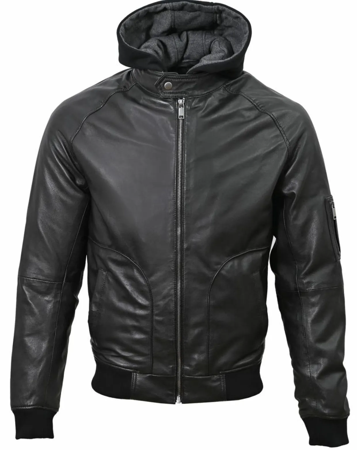 Homme Chyston Vestes, Blousons^Veste en Cuir Jul noire