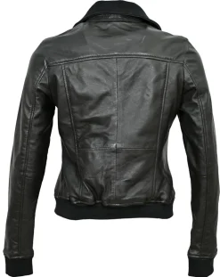 Femme Chyston Vestes, Blousons^Veste en Cuir Kaia noire