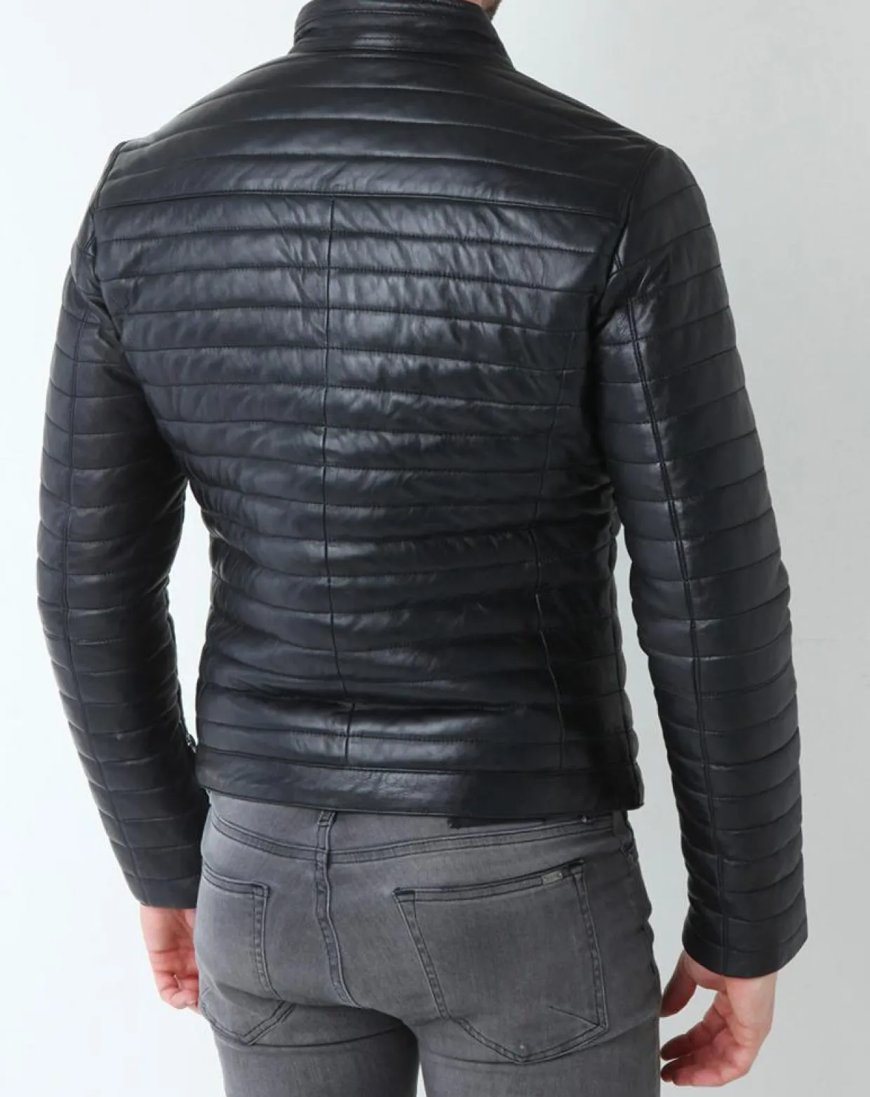 Homme Chyston Vestes, Blousons^Veste en Cuir Lazare noire
