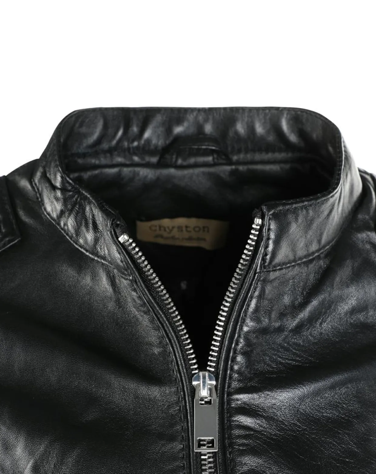 Veste en Cuir Lena noire-Chyston Outlet