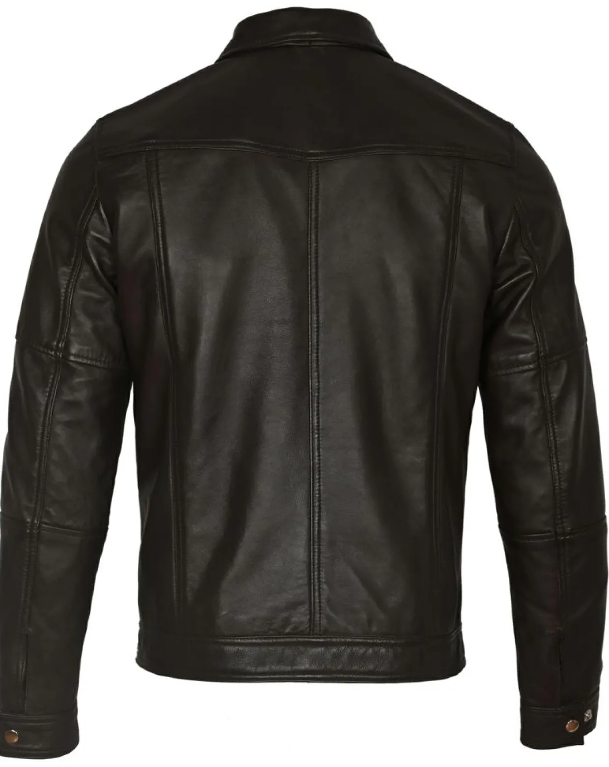 Homme Blue Wellford Vestes, Blousons^Veste en Cuir Micky marron foncé