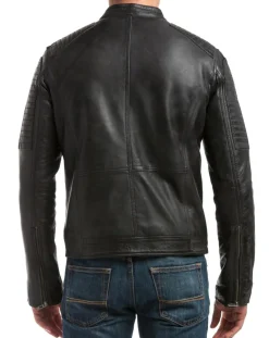 Homme Chyston Vestes, Blousons^Veste en Cuir Neil noire