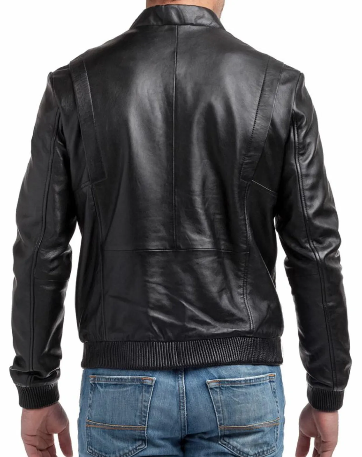 Homme Chyston Vestes, Blousons^Veste en Cuir Norman noire