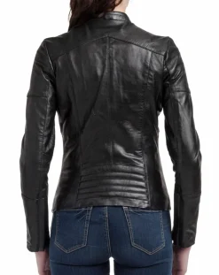 Femme Blue Wellford Vestes, Blousons^Veste en Cuir Nova noire