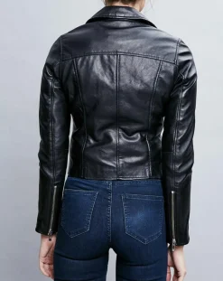 Femme Chyston Vestes, Blousons^Veste en Cuir Ornella noire