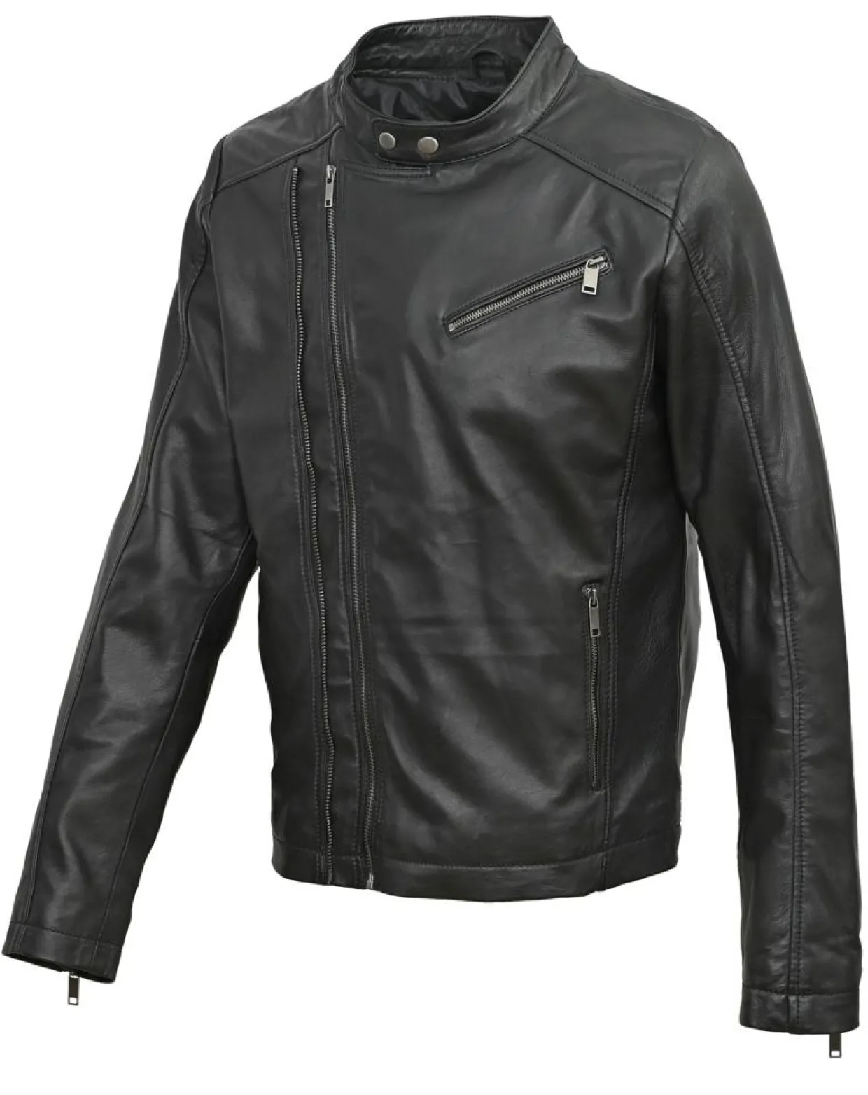 Homme Chyston Vestes, Blousons^Veste en Cuir Ornelle noire