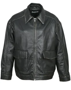 Femme Blue Wellford Vestes, Blousons^Veste en Cuir Oversize Aline noir ruboff