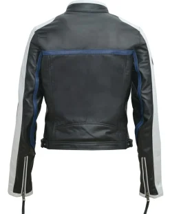 Femme Blue Wellford Vestes, Blousons^Veste en Cuir Oversize Fulvia noir/blanc