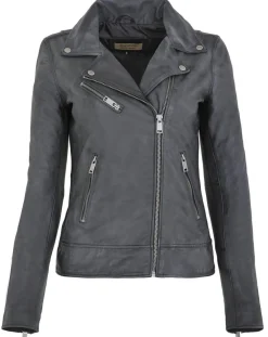 Veste en Cuir Polly vintage noir vintage-Chyston