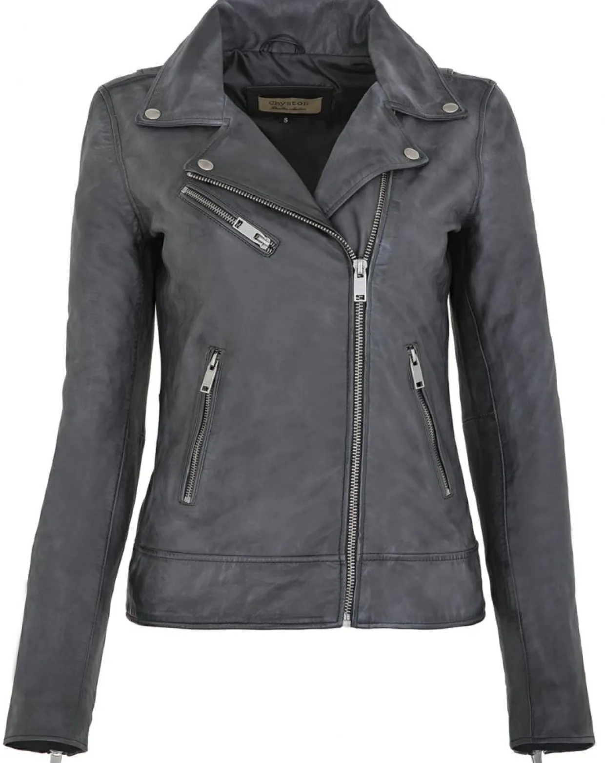 Veste en Cuir Polly vintage noir vintage-Chyston