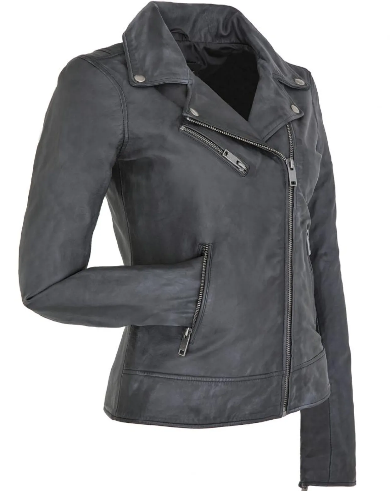 Veste en Cuir Polly vintage noir vintage-Chyston