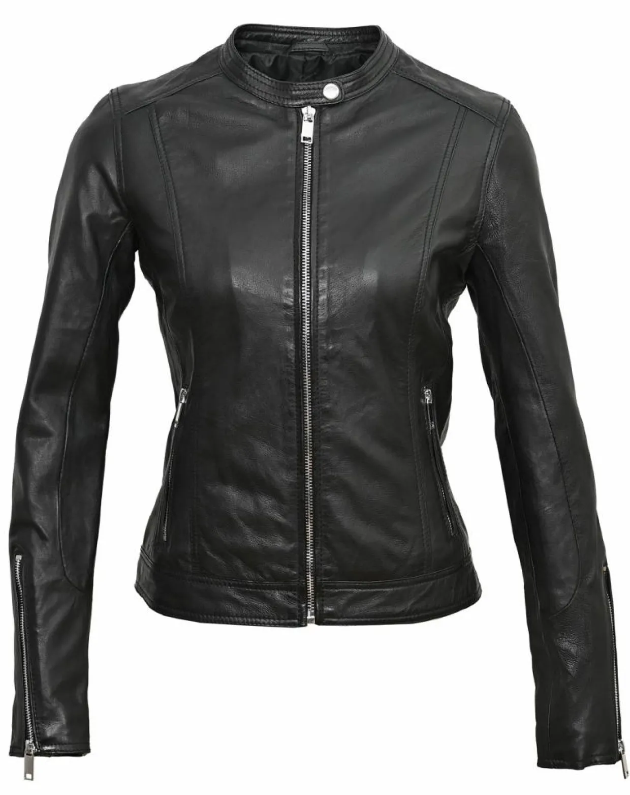 Femme Chyston Vestes, Blousons^Veste en Cuir Tia noire