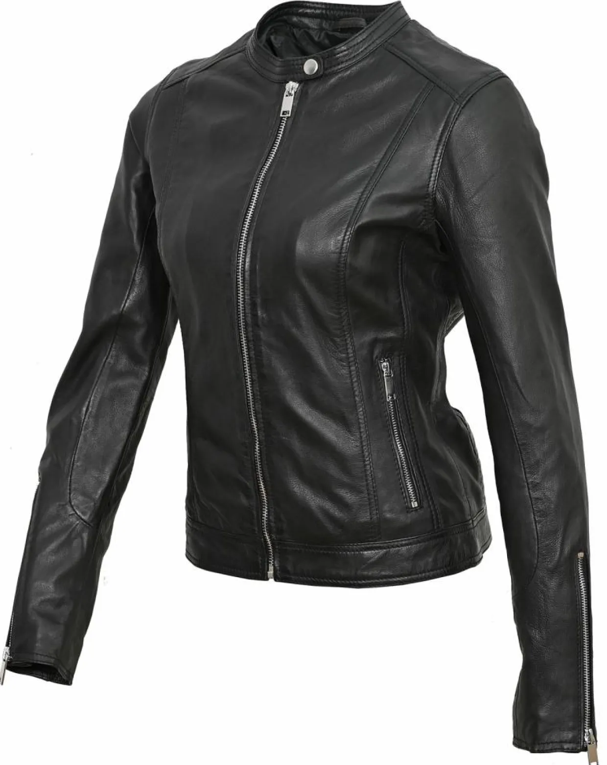 Femme Chyston Vestes, Blousons^Veste en Cuir Tia noire
