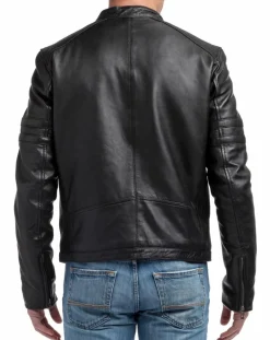 Homme Chyston Vestes, Blousons^Veste en Cuir Victor noire