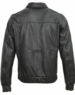 Homme Blue Wellford Vestes, Blousons^Veste en Cuir Yan noire