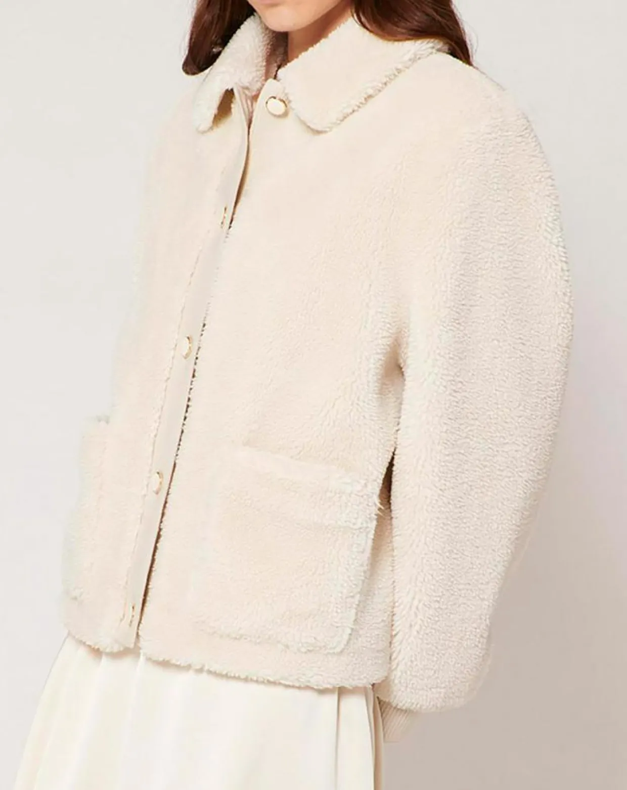 Femme Zapa Vestes, Blousons^Veste en Fausse Fourrure Balian écrue