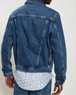 Veste en Jean bleu indigo-Gant Outlet