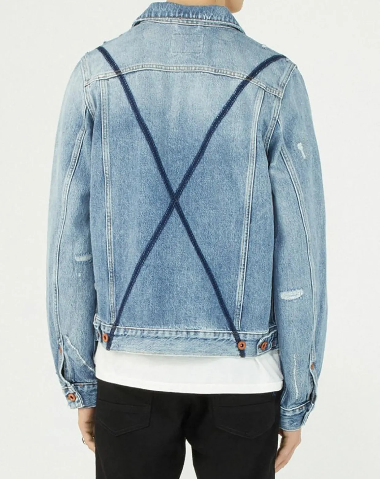 Homme Scotch & Soda Vestes, Blousons^Veste en jean bleue