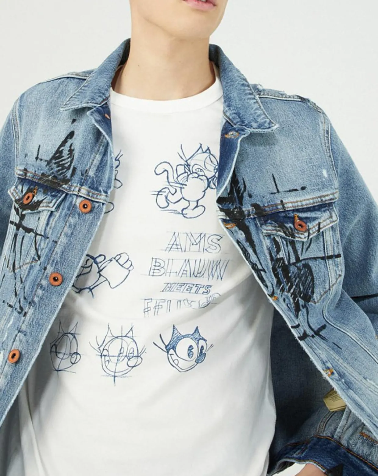 Homme Scotch & Soda Vestes, Blousons^Veste en jean bleue