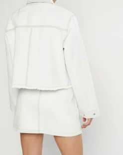Veste en jean Cropped bleu blanchis-Kenzo New